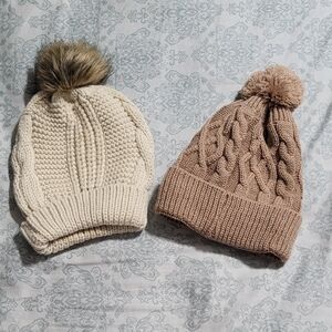 5 Items For $25 Cozy Knit Pom-Pom Beanies